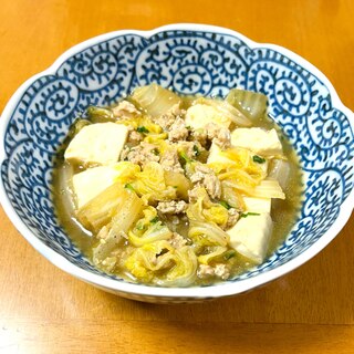 簡単すぎる☆白菜と豆腐のそぼろ煮